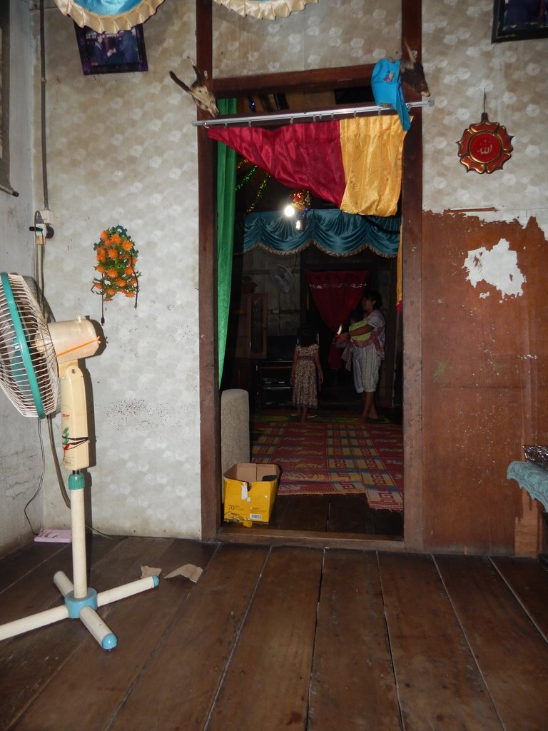 Inside old house