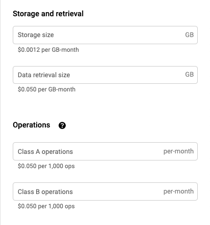 Storage Pricing