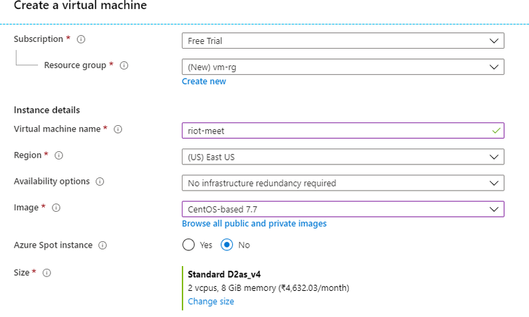 Azure Create Step 6