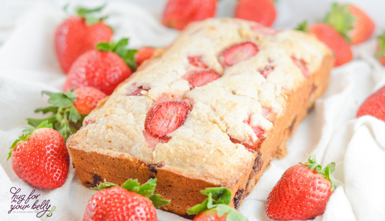 strawberry breadThis sweet and easy, homemade strawberry bread is a family friendly crowd pleaser with it’s fresh strawberry bits and hints of cinnamon and vanilla. This recipe is light enough for breakfast and luscious enough for dessert.
