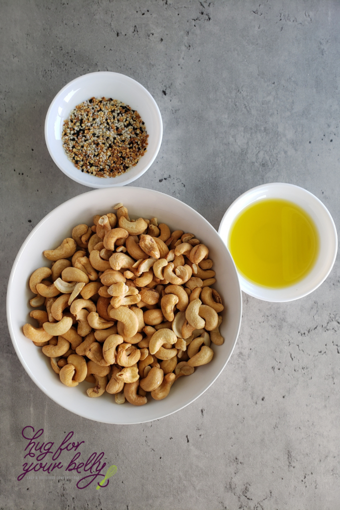 ingredients for everything bagel cashews