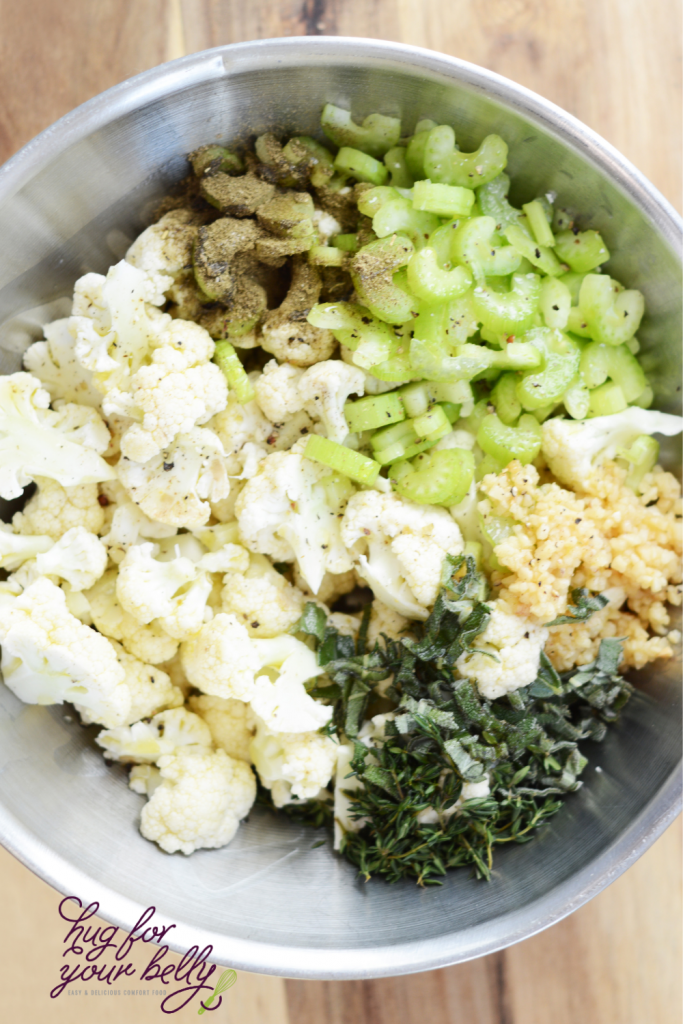 ingredients for cauliflower dressing