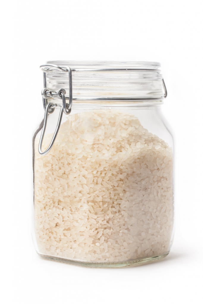 rice in jar