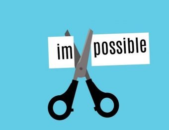 Impossible, Possible, Attitude, Positive, Cut, Two