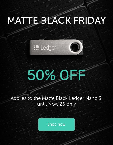 Ledger Nano S - The secure hardware wallet