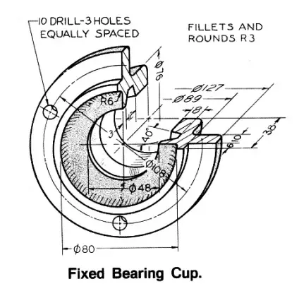 Model Fixed Bearing Cup In Solidworks