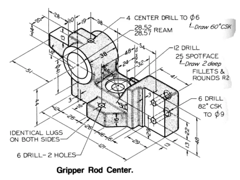 Model Gripper Rod Center In Solidworks