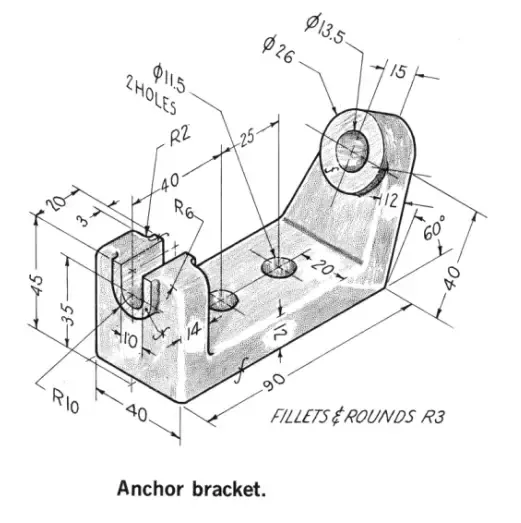 Model Anchor Bracket In Solidworks