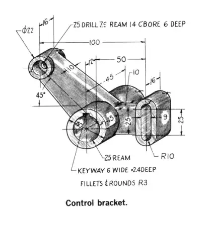 Model Control Bracket In Solidworks