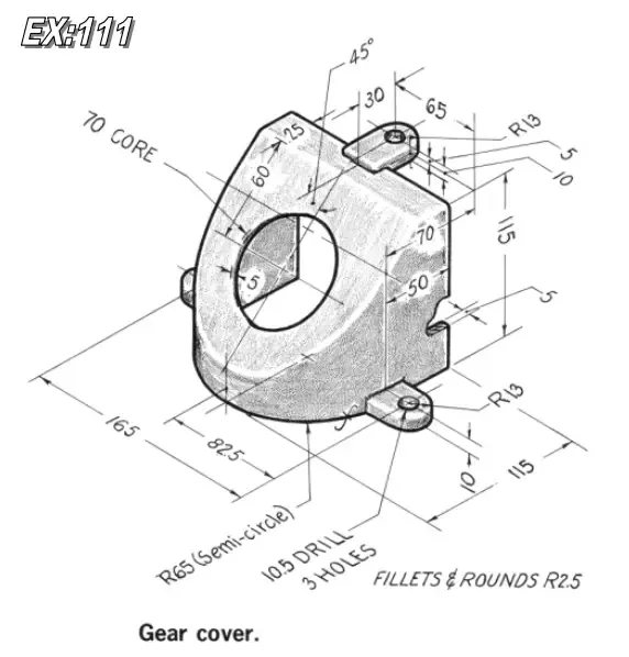 Model Gear Cover In Solidworks