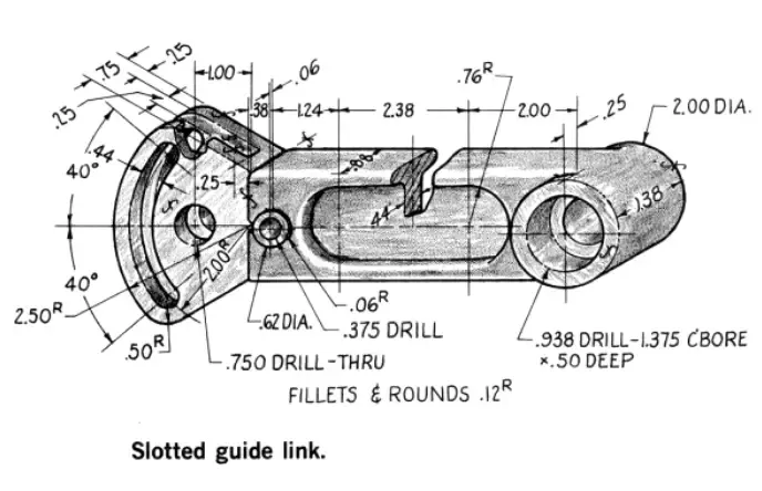 Model Slotted Guide Link In Solidworks