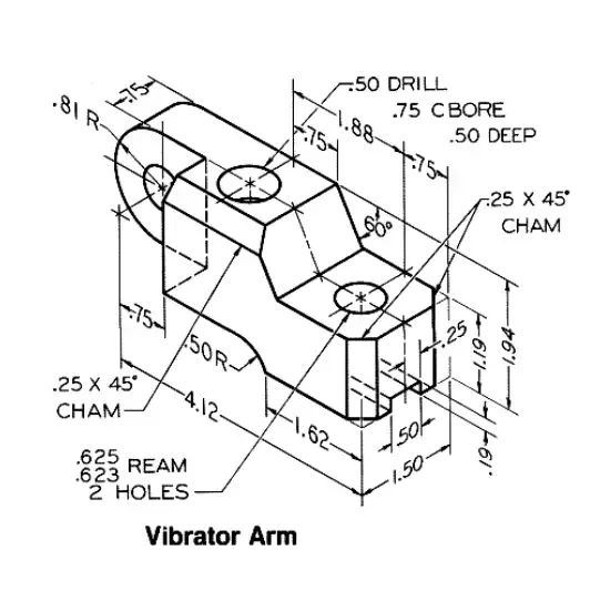 Model Vibrator Arm In Solidworks