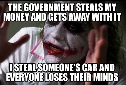 Stealing isn't bad its only bad when you do it