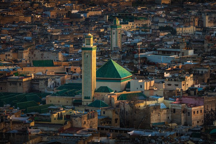 The medina of Fes before sunset