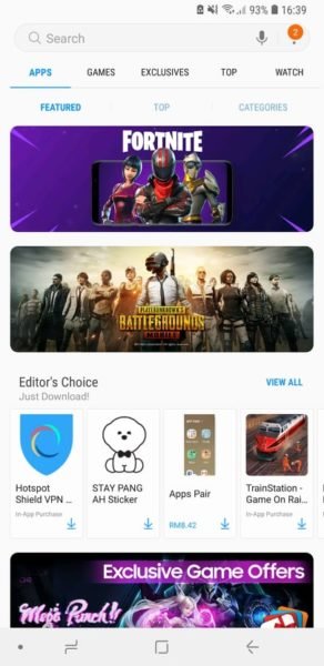 download fortnite on galaxy apps