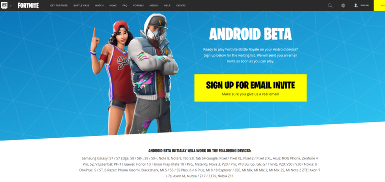 how to install fortnite beta on android