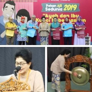 Menteri Kesehatan Nila F Moeloek Meresmikan Pembukaan Workshop Pekan Asi Sedunia 2019