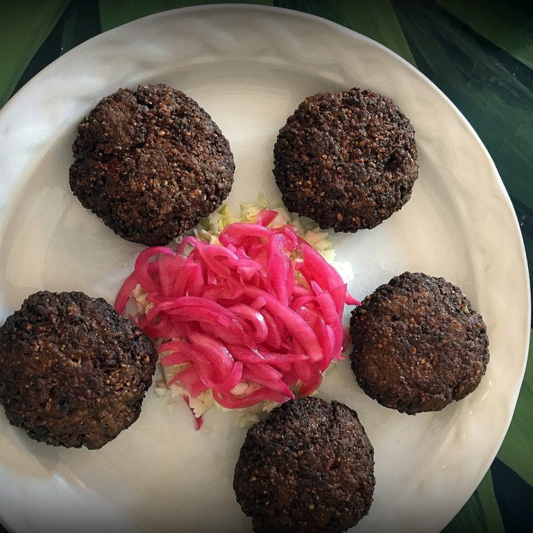 Kibis, Yucatan variation on middle eastern falafel, arrived in the peninsula with Lebanese immigrants.