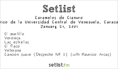 Caramelos de Cianuro Setlist Caracas Pop Festival 2001