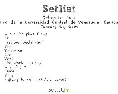 Collective Soul Setlist Caracas Pop Festival 2001