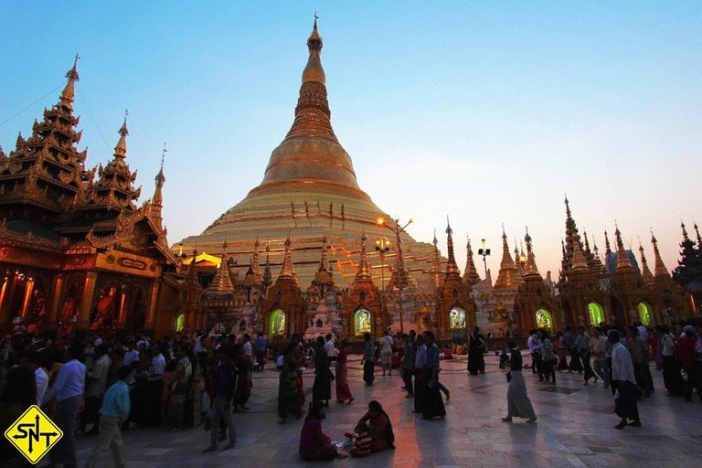 Siga Nossa Trilha - Myanmar - Pagode de Shwedagon