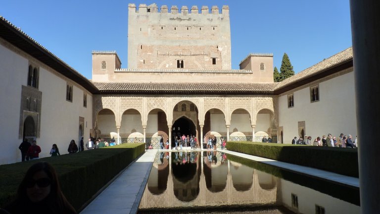 court of the myrtles alhambra granada spain