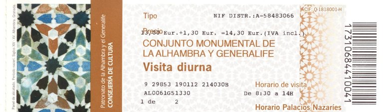 alhambra ticket alhambra granada spain