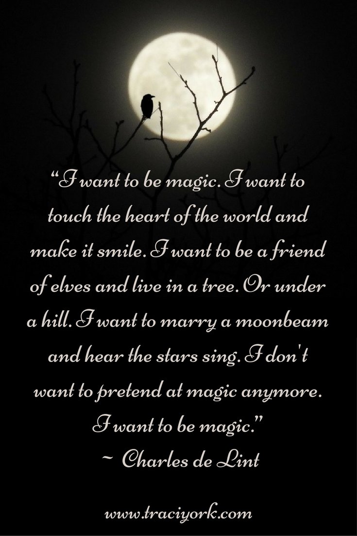 Charles de Lint I want to be magic Quote