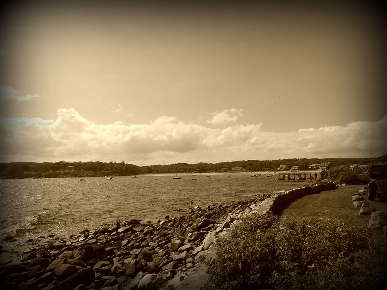 Sepia Saturday - Magnolia Pier