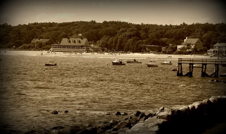 Sepia Saturday - Magnolia Pier