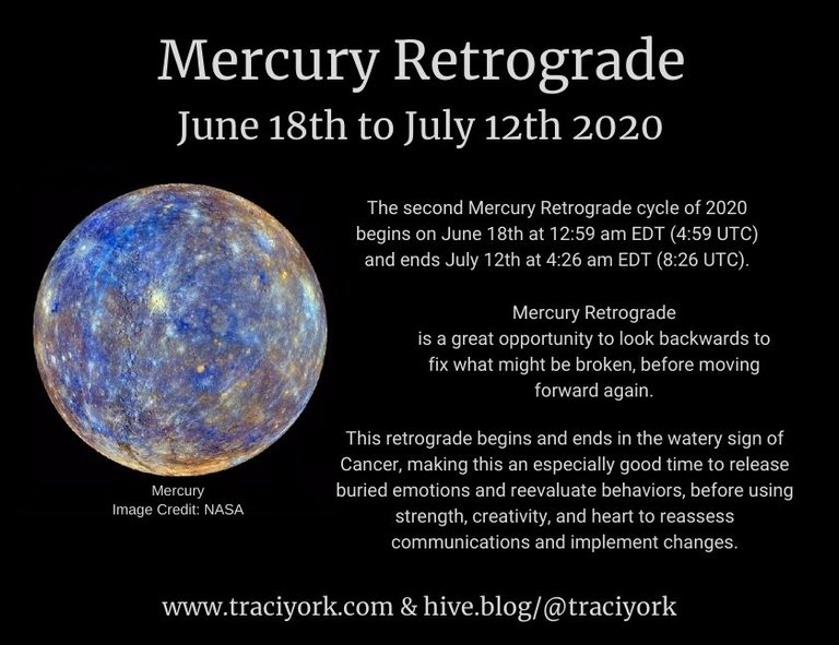 Mercury Retrograde June 2020 Instagram version
