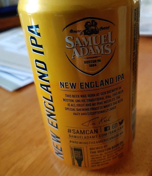 the #BeerSaturday challenge Sam Adams New England IPA