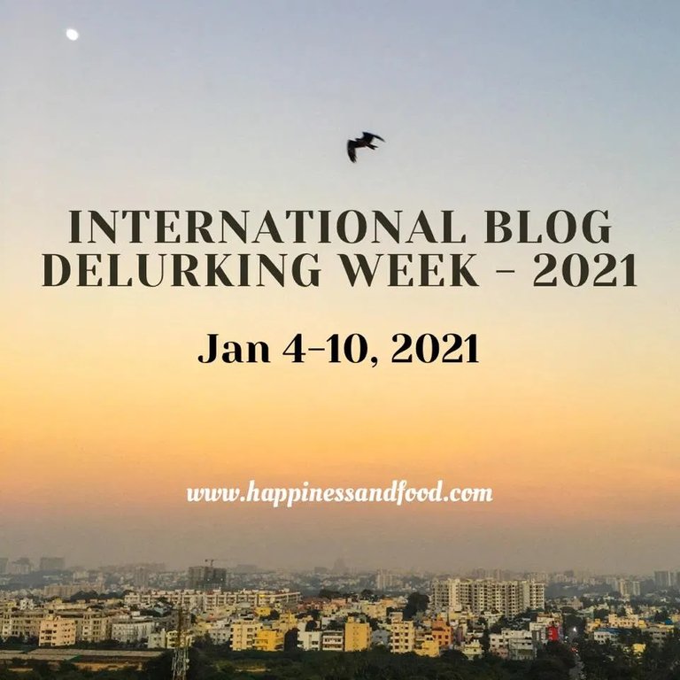 International Blog Delurking Week 2021 badge