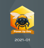 Hive Buzz Badge  HivePUD January 1 2021 