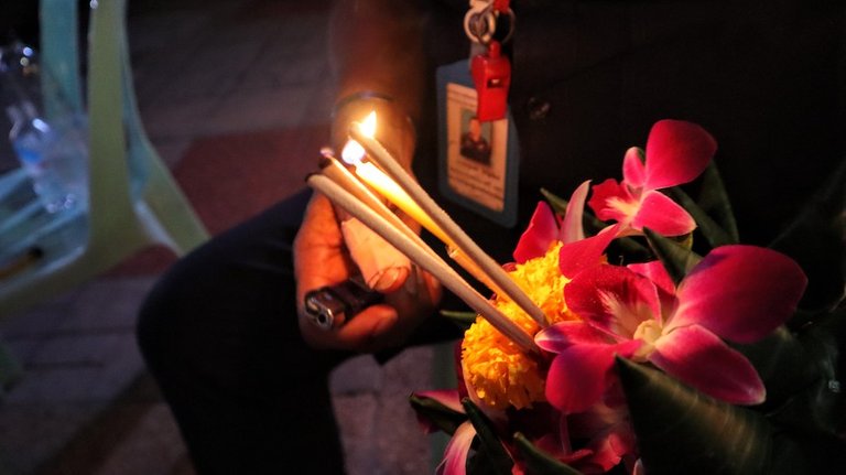 Golden mount on Loy Krathong Day, Bangkok, Thailand