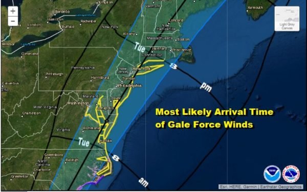 Tropical Storm Watch Long Island Tuesday Isaias Center Forecast Track Just To The West