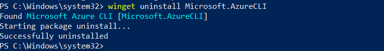 Removal-of-the-Azure-CLI-from-Windows
