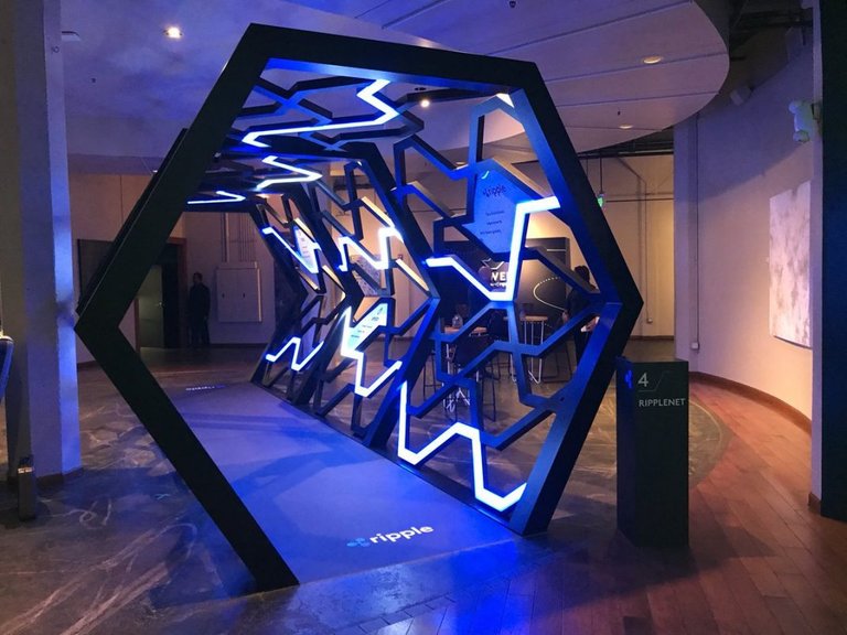 Ripple's Swell conference 2018, xRapid being used decorative walkway.