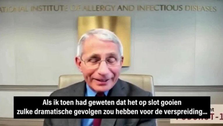 Fauci heeft nooit opgeroepen tot lockdowns 🤡