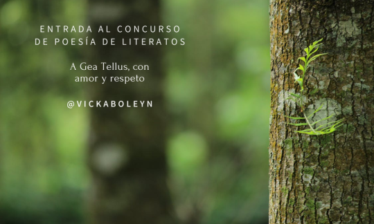  Entrada al Concurso de poesía de Literatos | A Gea Tellus, con amor y respeto (romance)