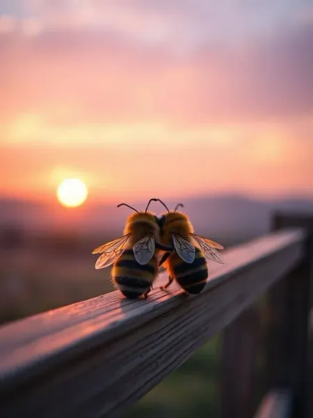 Beauty and friendly hive 