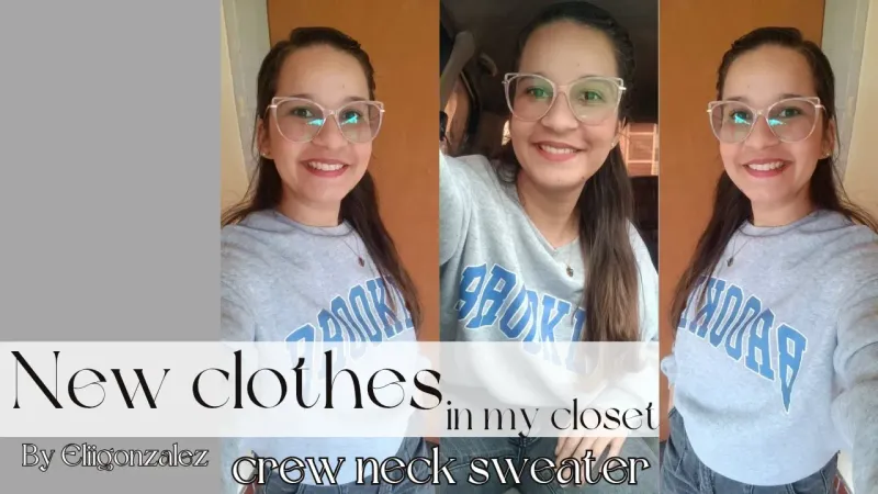 New clothes: crew neck sweater⭐(ENG-ESP)