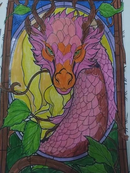 Coloreando un dragón rosa en la madrugada [Es-En]