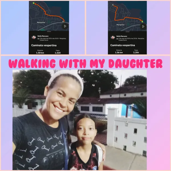 Caminata con mi hija/Walking with my daughter 