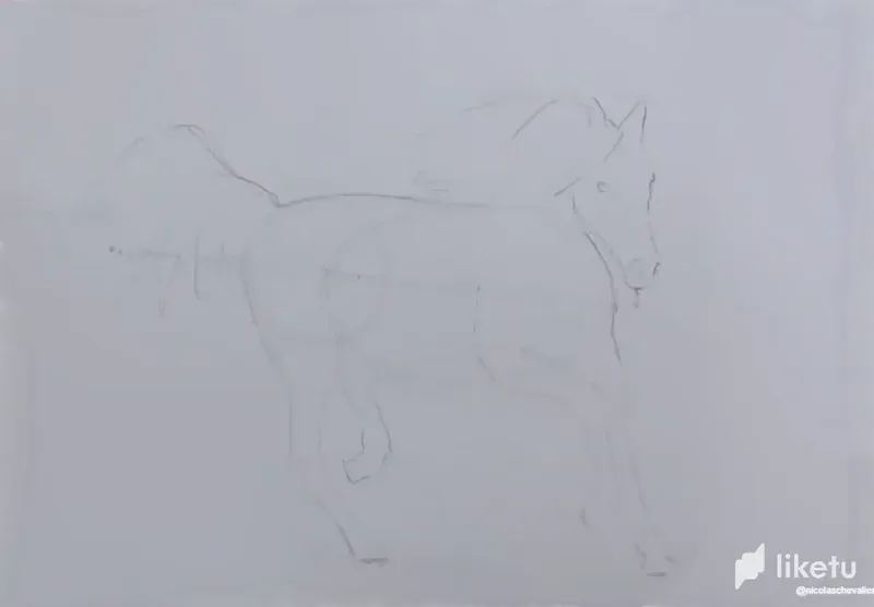 Draw Horse With Pencil // ESP-ENG