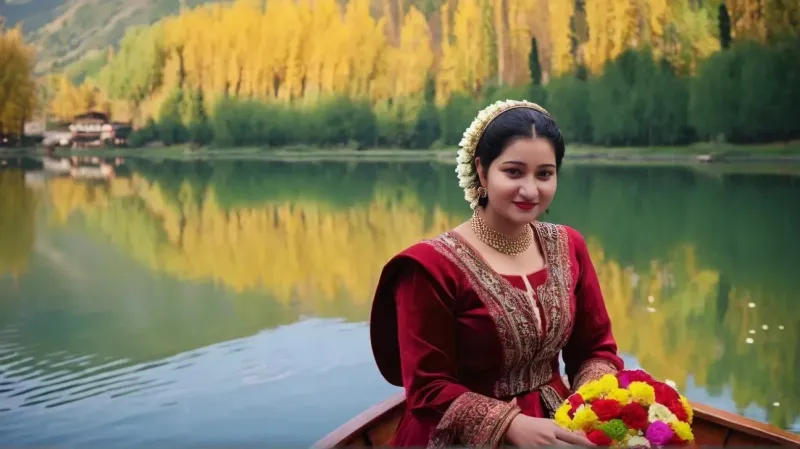 Ai self-portrait: Kashmiri girl!