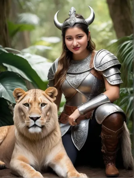 Ai self-portrait: Viking princess!
