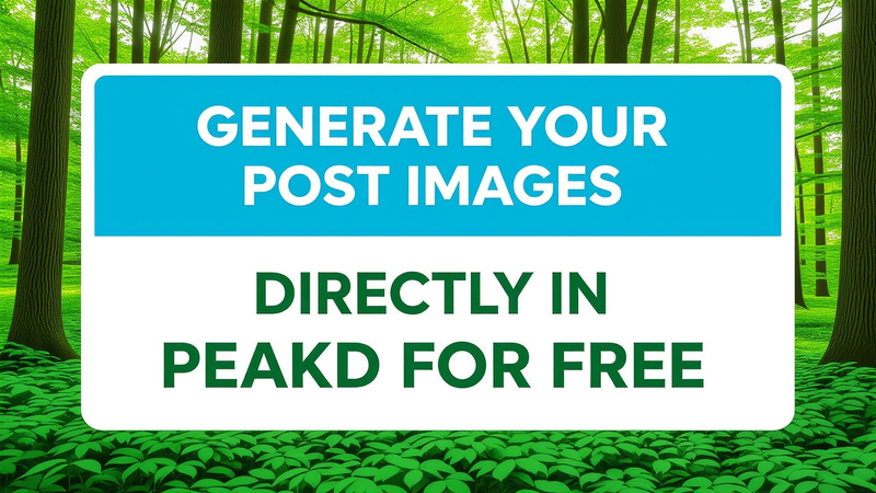 Generate your post images directly in Peakd for free