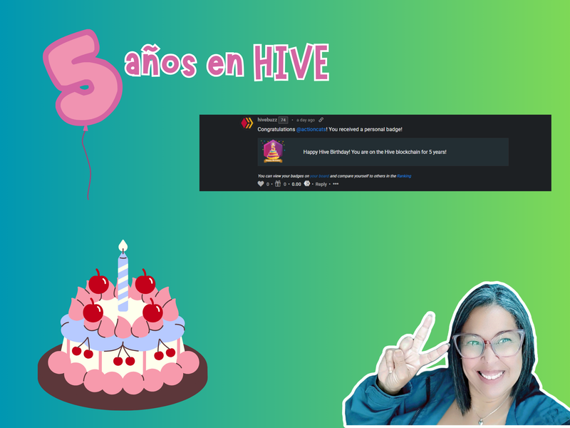 Cinco años en HIVE 🎂