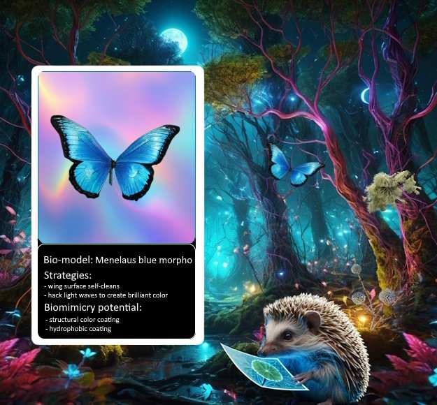 BioMons. Blockchain-powered edu/sci game to advance Biomimicry. Nature-inspired solutions